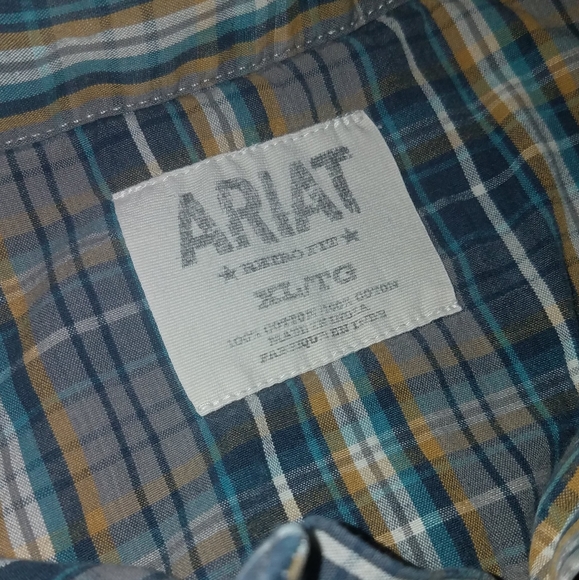 Ariat Retro Fit Button Down Shirt XL - Picture 6 of 6